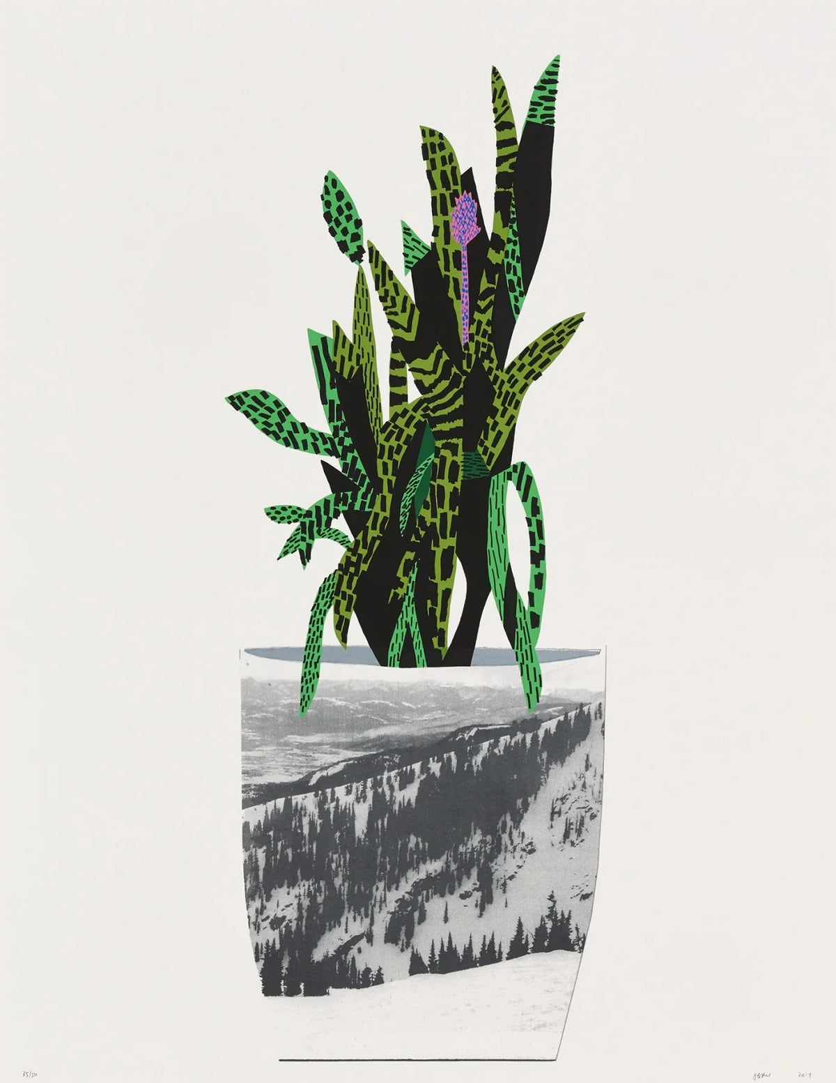 Untitled (Green), 2014 by  Jonas Wood