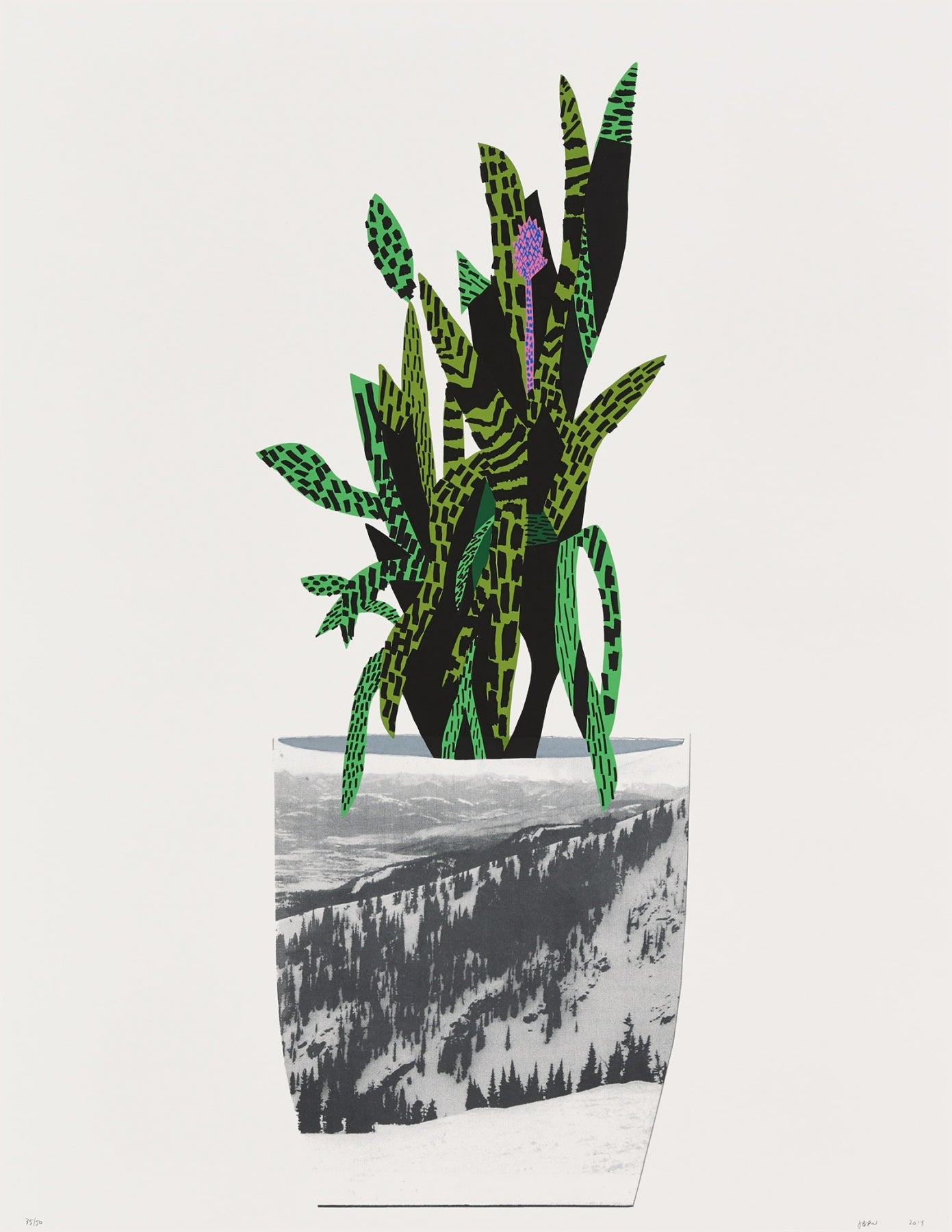 Untitled (Green), 2014 by  Jonas Wood