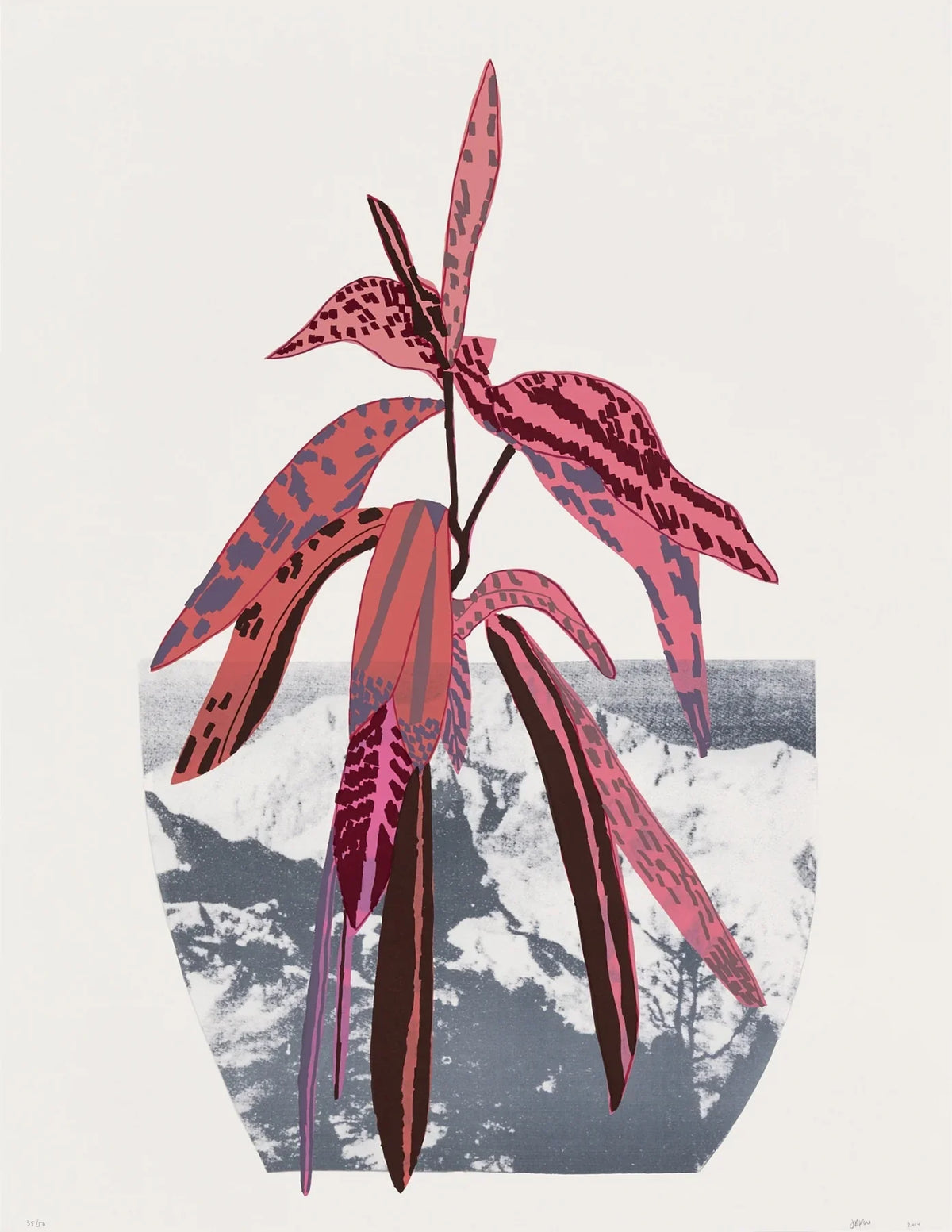 Untitled (Red), 2014 by  Jonas Wood