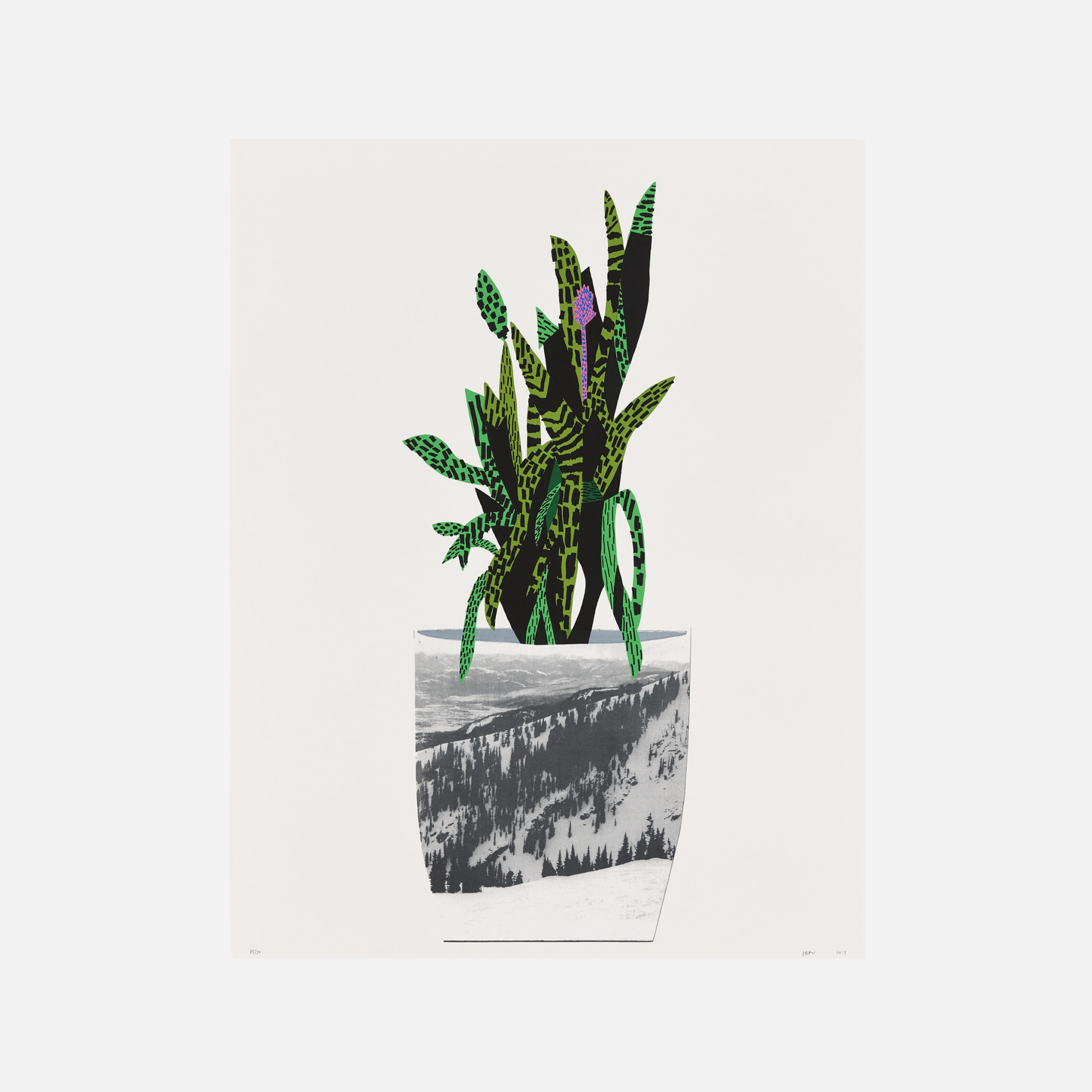 Untitled (Green), 2014 by  Jonas Wood