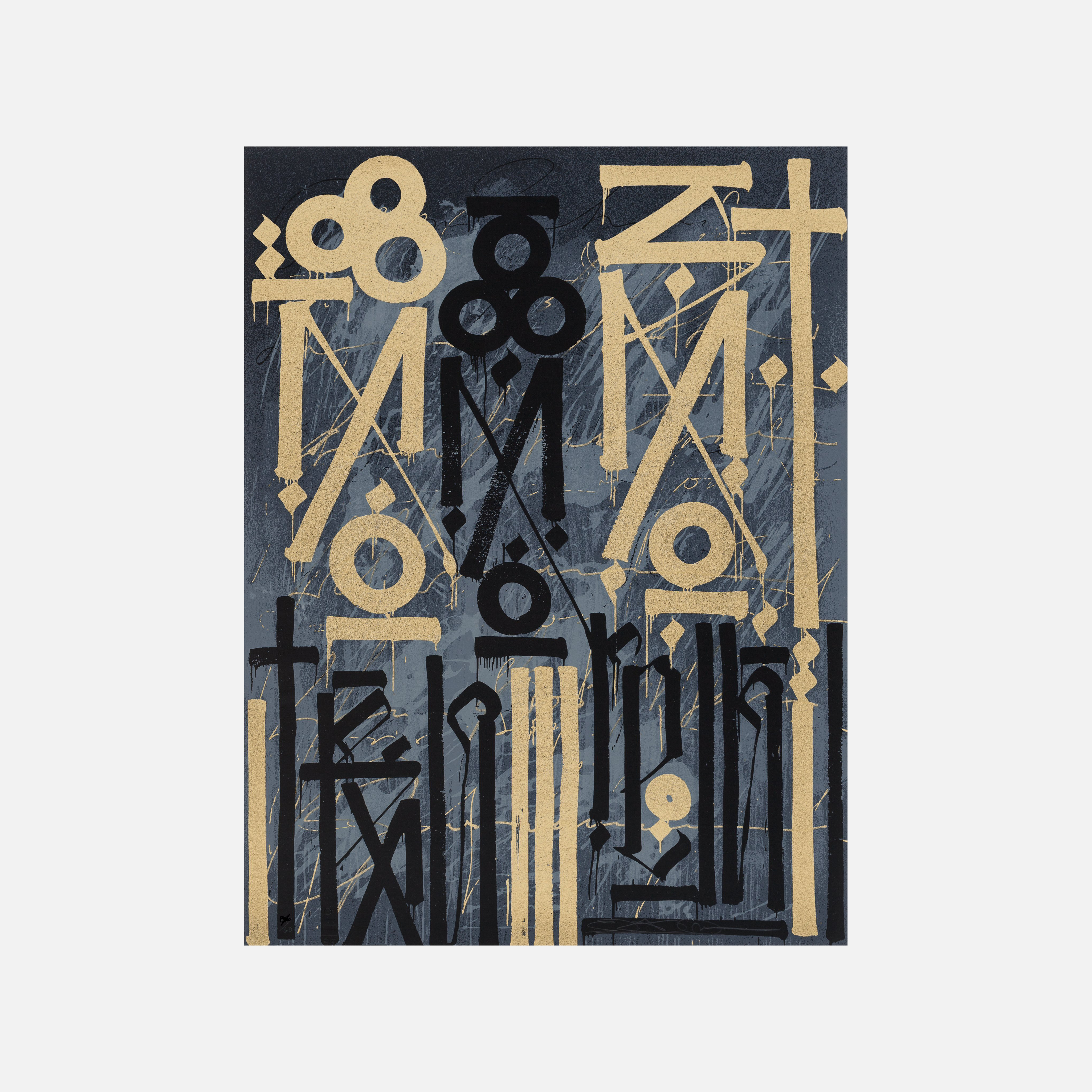 Eastern Realm (Gold), 2014 by  RETNA