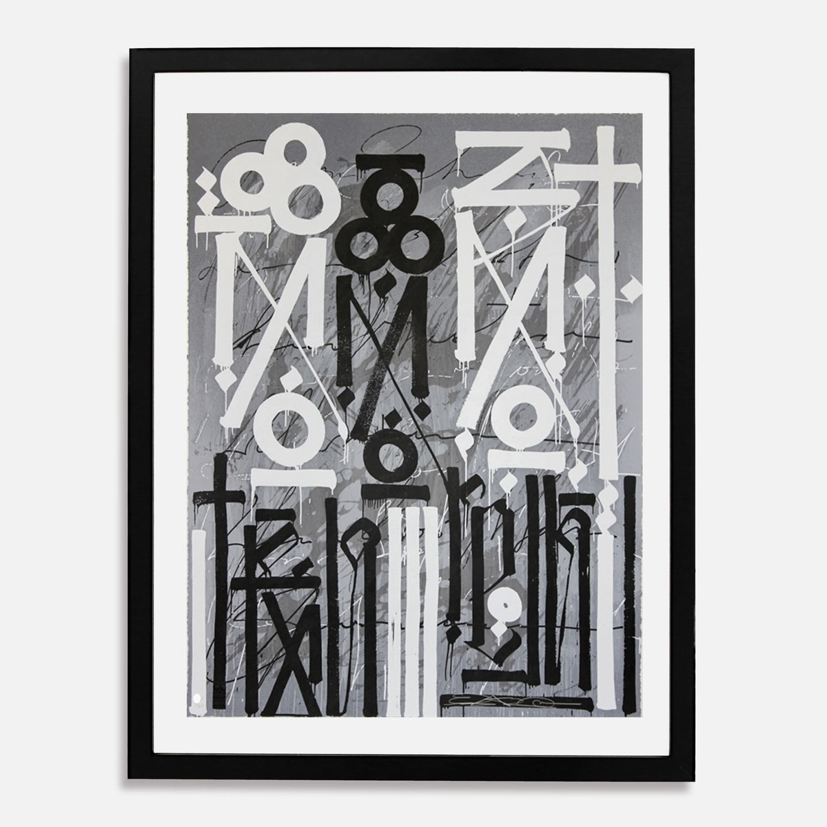 Eastern Realm (Grey), 2014 by  RETNA