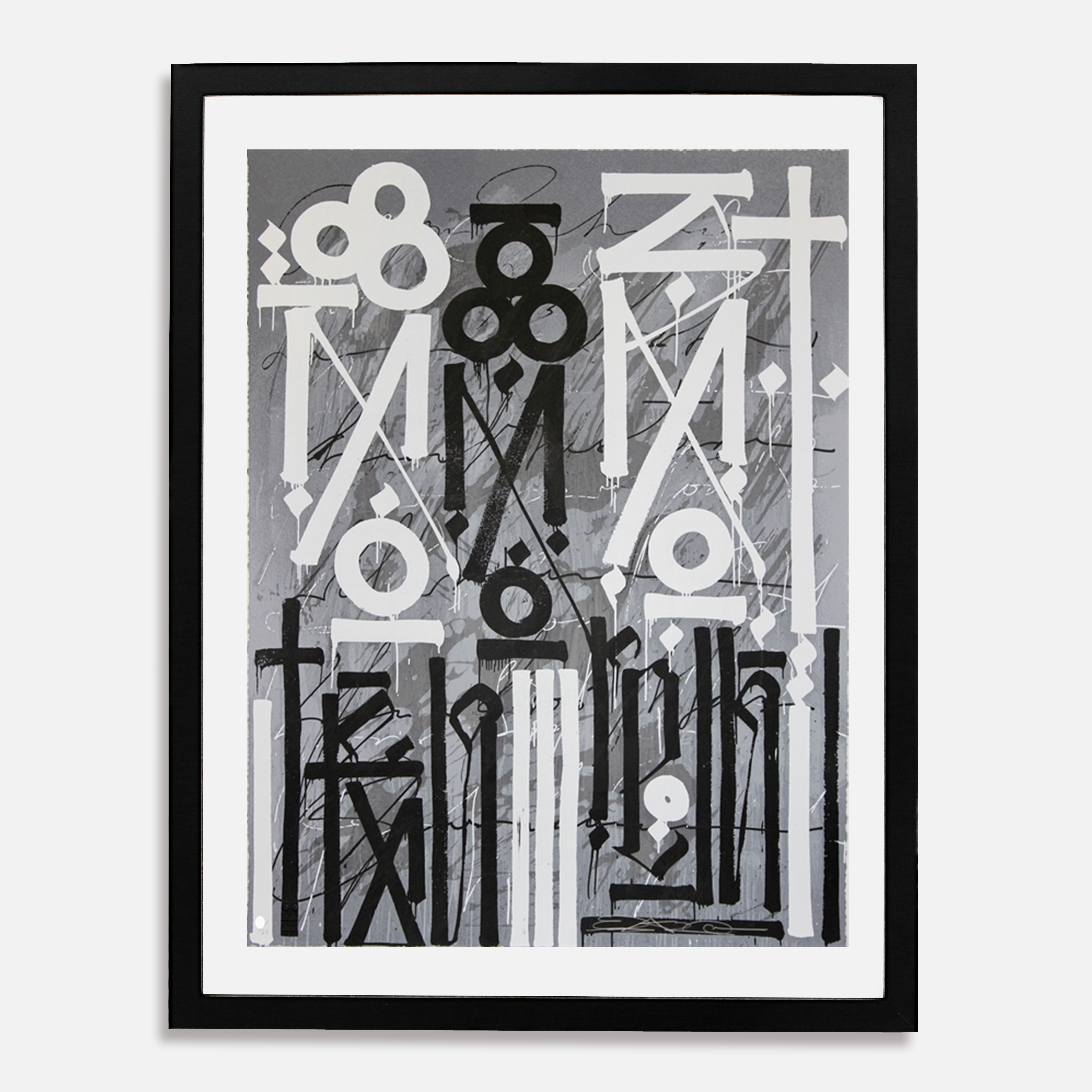 Eastern Realm (Grey), 2014 by  RETNA