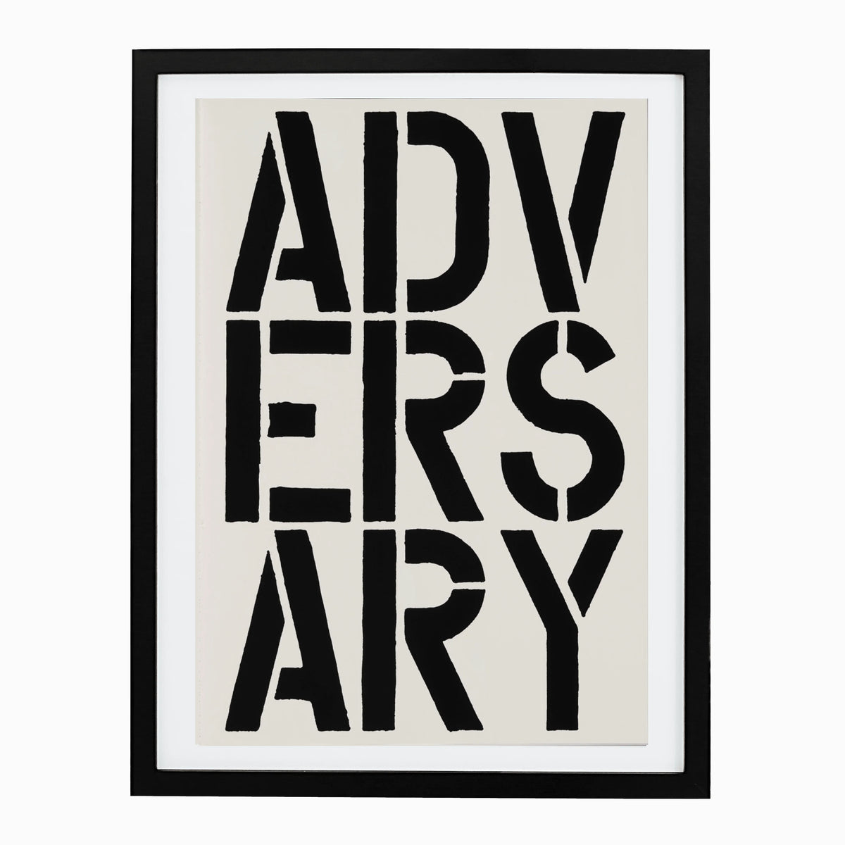 Adversary (page from Black Book), 1989 by Christopher Wool