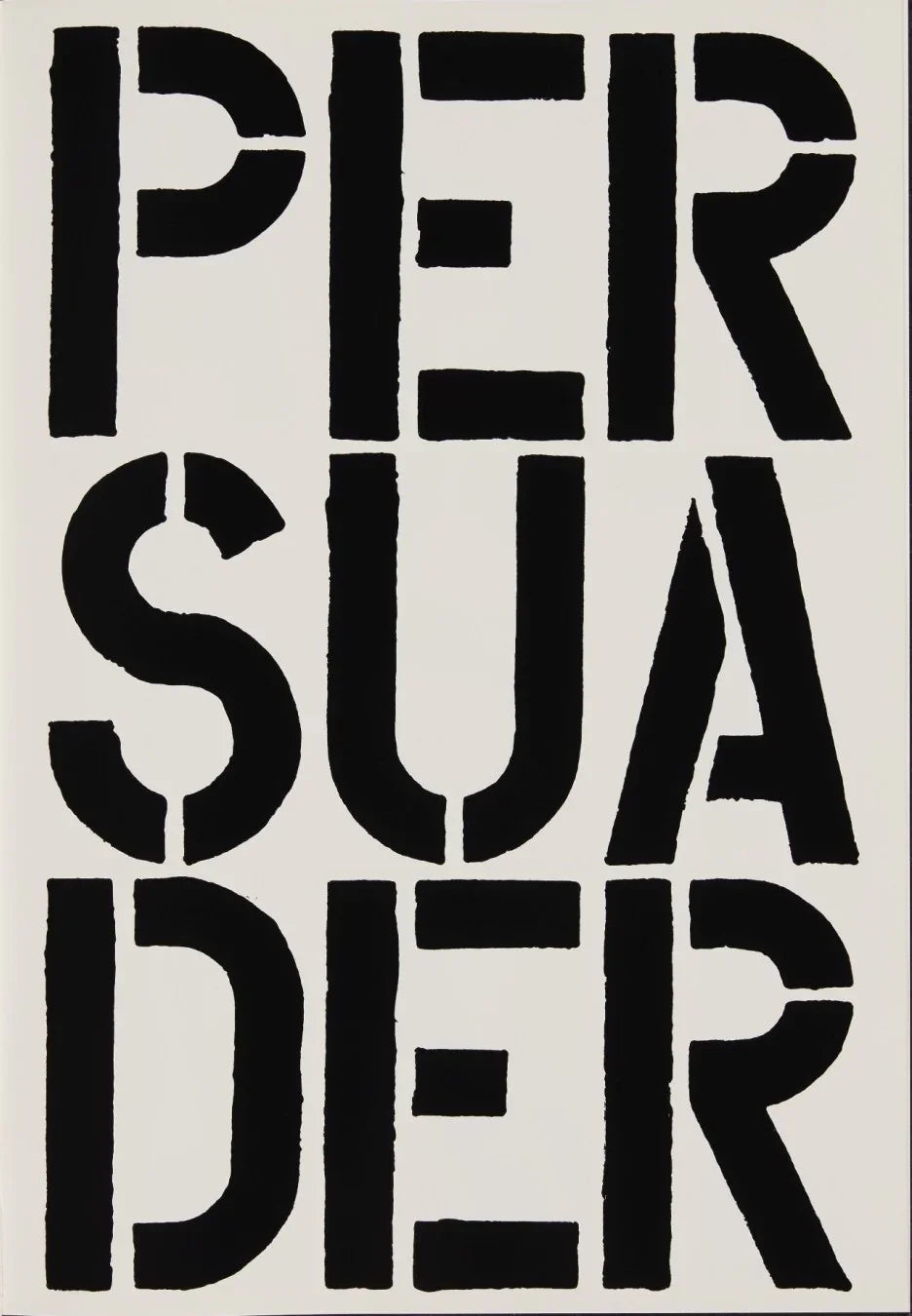 Persuader (page from Black Book), 1989 by Christopher Wool