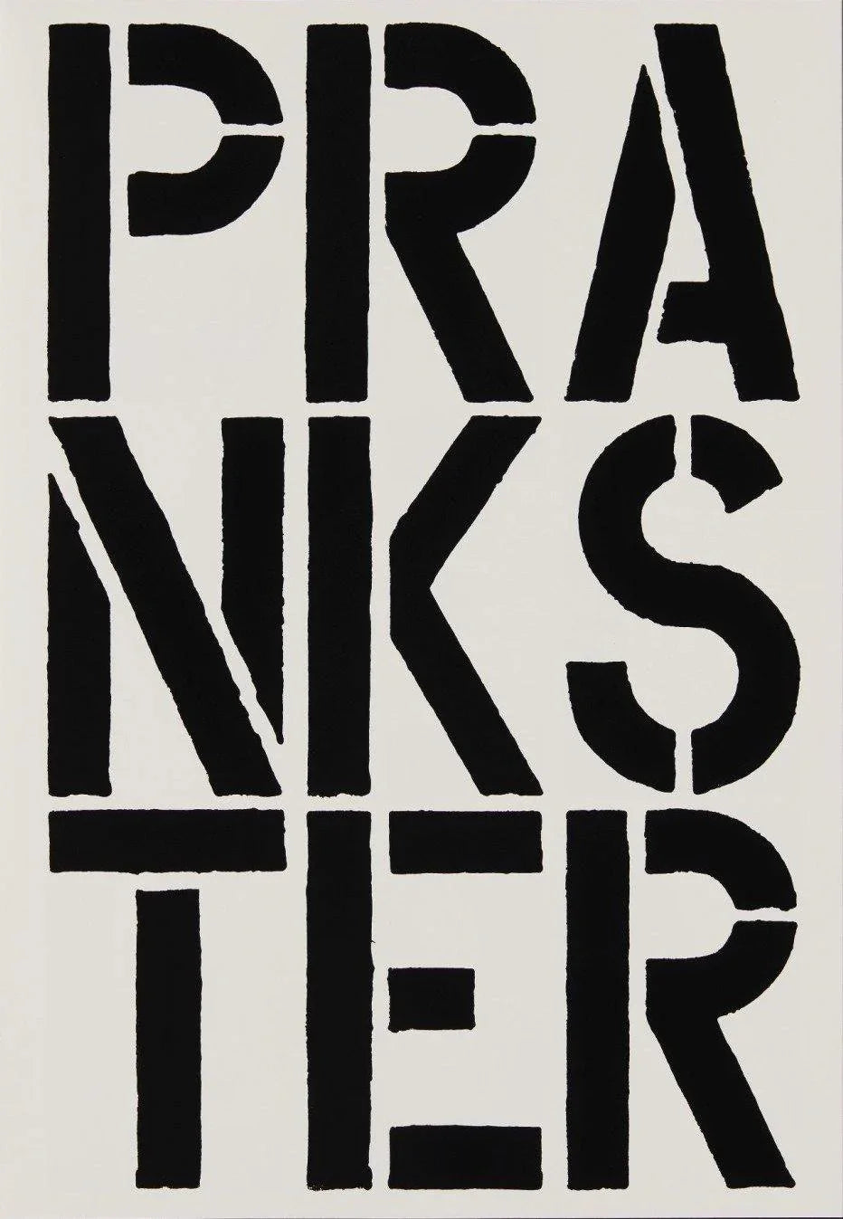 Prankster (page from Black Book), 1989 by  Christopher Wool